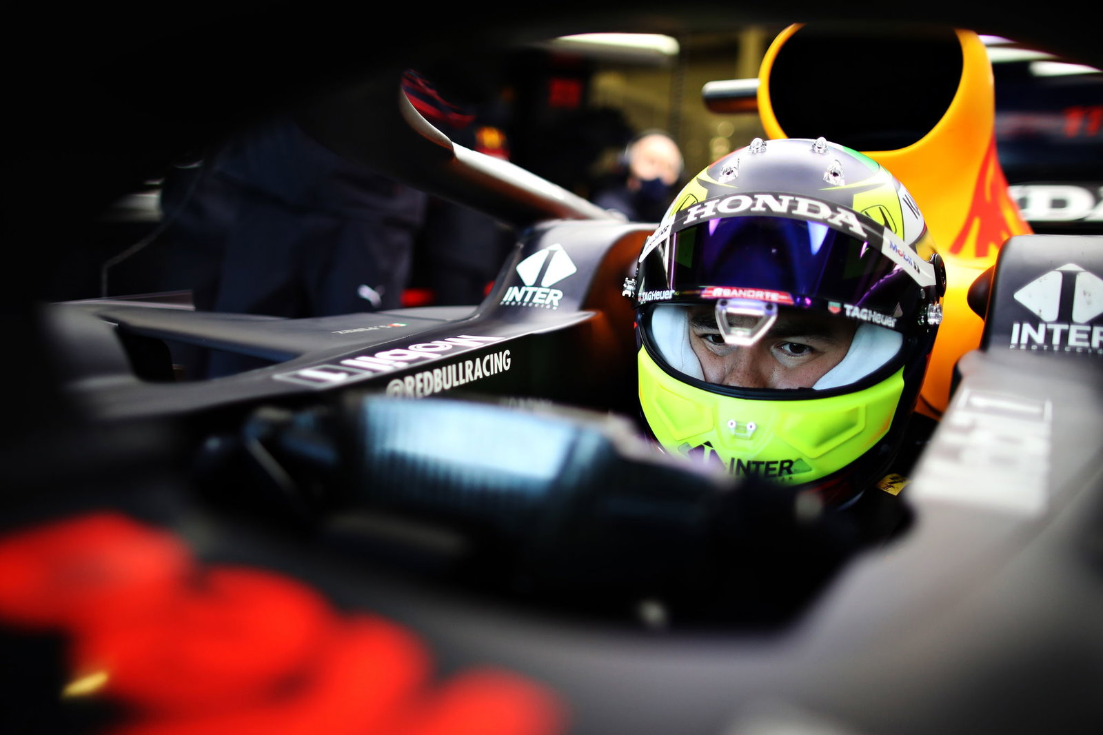 Sergio Perez, Red Bull RB15, Silverstone Test